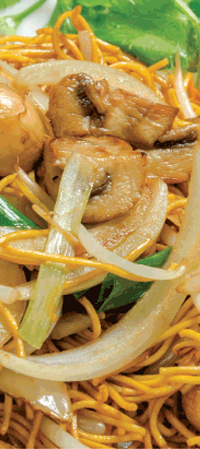 Mushroom Chow Mein