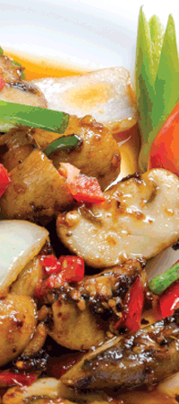 Fried Volcano Mushrooms